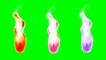 green screen fire - free stock footage - Fire - Flame - 4k - Candles - animation - Torch chroma key