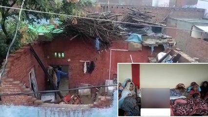 मेरठ: बारिश में जर्जर मकान की छत गिरी, भाई-बहन की मौत