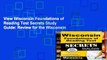 View Wisconsin Foundations of Reading Test Secrets Study Guide: Review for the Wisconsin