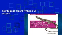 new E-Book Fluent Python Full access