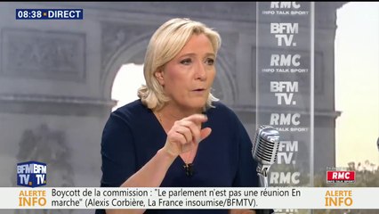 "Immature." Pour Marine Le Pen, Emmanuel Macron agit "comme un gamin qui provoque le tigre au zoo"