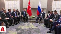 Başkan Erdoğan ve Putin arasında gülümseten diyalog