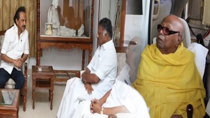 கருணாநிதியை காண ஓடி வந்த பல கட்சி தலைவர்கள்!- வீடியோ