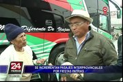 Pasajes al interior del país sufrieron alza por Fiestas Patrias