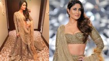 Kareena Kapoor dazzles in 30 kg Golden Lehenga at India Couture Fashion Week 2018| FilmiBeat