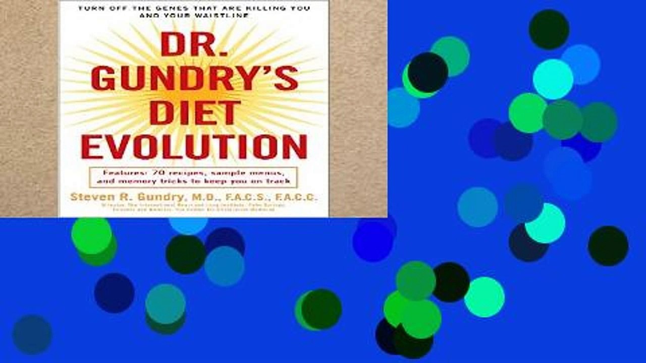New Trial Dr. Gundry s Diet Evolution: Turn Off the Genes That Are Killing You and Your Waistline