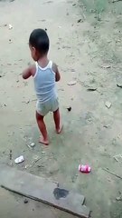 His three-year-old son's performance and his 70th birthday