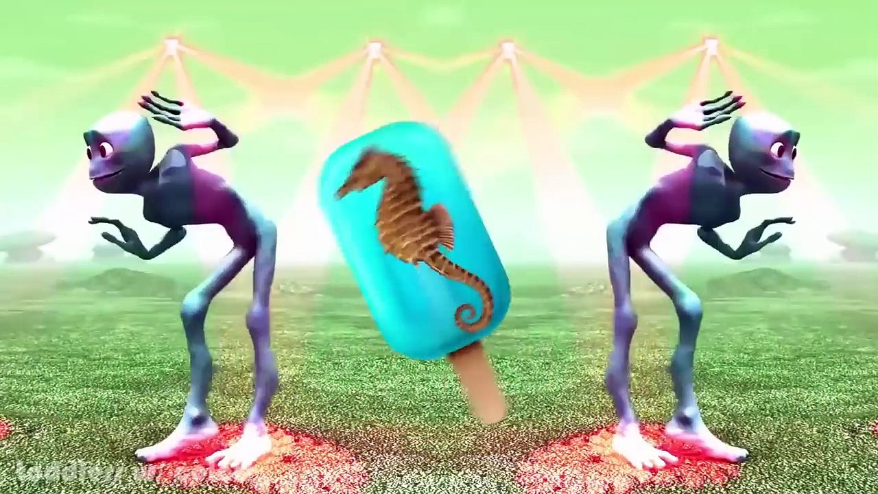 Learn Colors ICE Cream & Learn SEA Animals Name - Alien Dance Funny Dame Tu Costa Song for