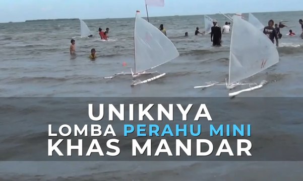 Uniknya Lomba Perahu Mini Khas Mandar
