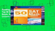 Reading Full McGraw-Hill Education Top 50 Skills for a Top Score: SAT Math, Second Edition Unlimited