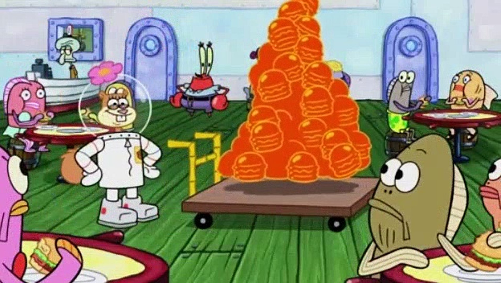 Spongebob Making A Krabby Patty