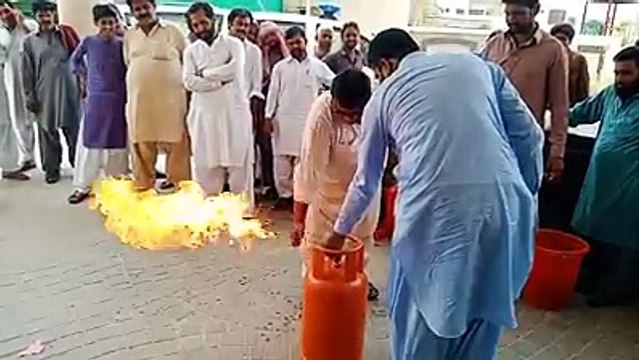 Gasoline Cylinder Leakage Fire Saving Tip