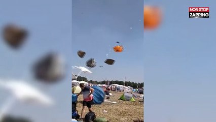 Allemagne : une mini tornade met un bazar monstre dans un festival (Vidéo)