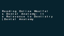 Reading Online Woelfel s Dental Anatomy: It s Relevance to Dentistry (Dental Anatomy) (Point