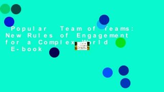 Popular  Team of Teams: New Rules of Engagement for a Complex World  E-book