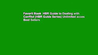 Favorit Book  HBR Guide to Dealing with Conflict (HBR Guide Series) Unlimited acces Best Sellers