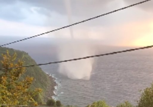Waterspout Sweeps Along Italian Coast