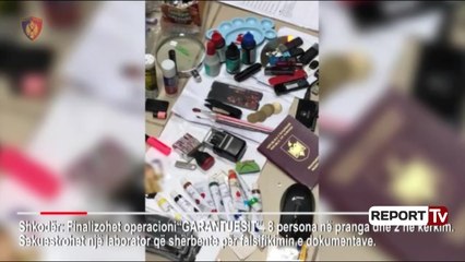 Report Tv - Goditet banda në Shkodër, dërgonin emigrantë në Angli dhe SHBA, 9 të arrestuar