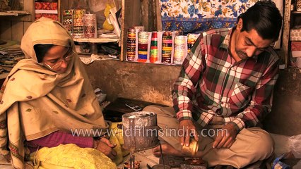 Bangle making in Jaipur Rajasthan
