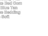 Woolrich Hadley Plaid Queen Size Bed Comforter Set  Blue Tan Plaid  4Piece Bedding Sets