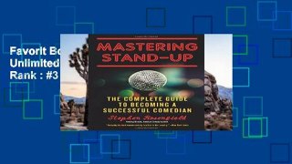 Favorit Book  Mastering Stand-Up Unlimited acces Best Sellers Rank : #3