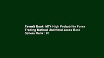 Favorit Book  MT4 High Probability Forex Trading Method Unlimited acces Best Sellers Rank : #3