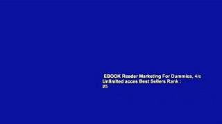 EBOOK Reader Marketing For Dummies, 4/e Unlimited acces Best Sellers Rank : #5