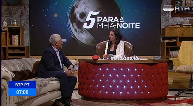 António Costa esteve no 5 Para a Meia Noite