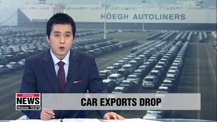 S. Korea's passenger car exports in 2Q fell 6.9% y/y