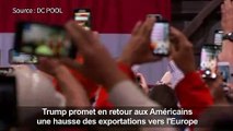 Trump vante sa politique commerciale, les Européens sceptiques