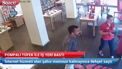 İnterneti Çekmeyince Bayiyi Pompalı Tüfekle Basan Adam