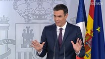 Sánchez: “Que no quepa duda de que no aceptaremos un chantaje al Estado”