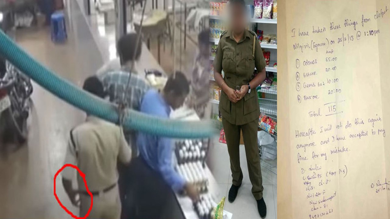 Police Cheap Behaviour In Supermarkets పోలీసులు గుడ్డుకి కూడా కక్కుర్తికి పాల్పడుతారా?