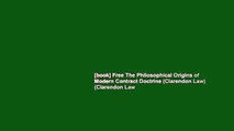 [book] Free The Philosophical Origins of Modern Contract Doctrine (Clarendon Law) (Clarendon Law