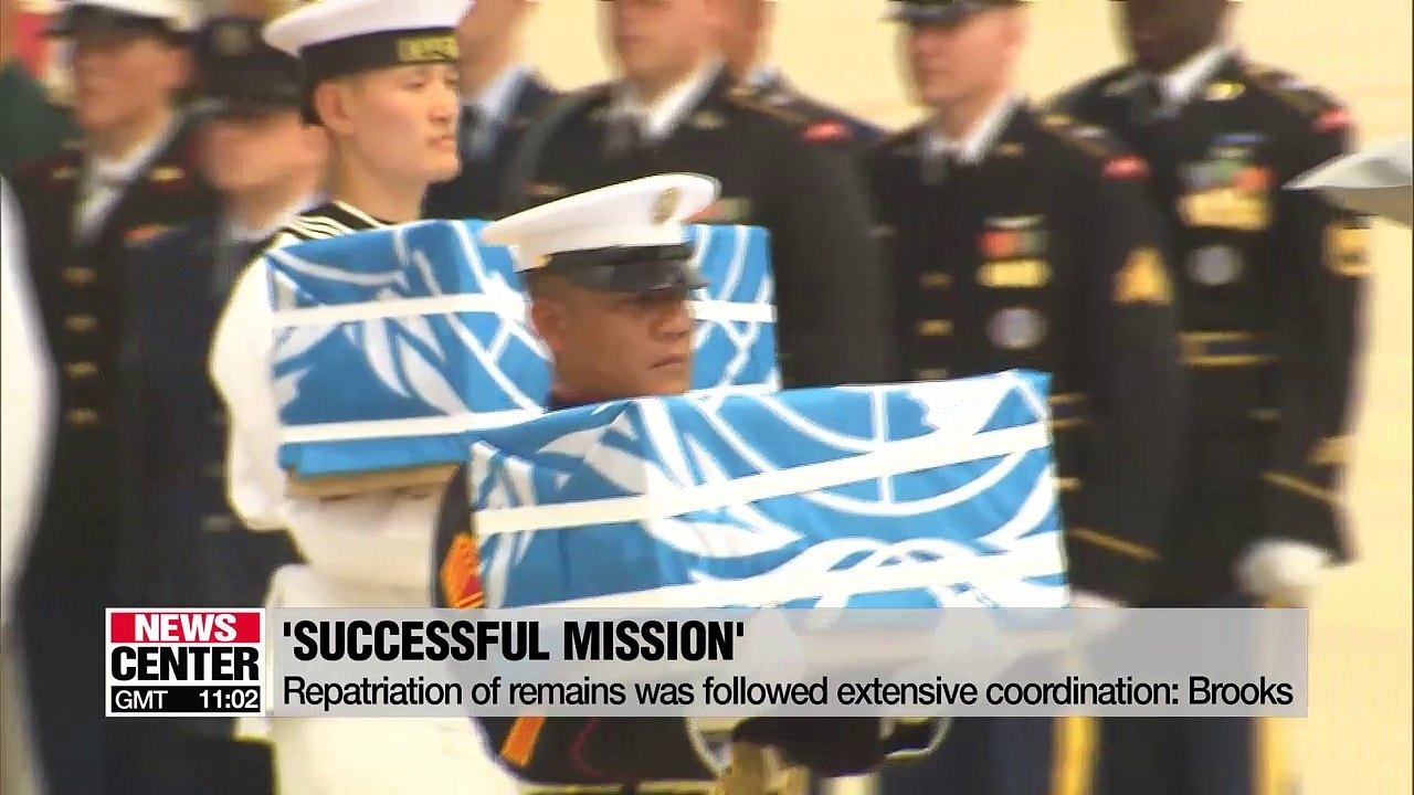 55 cases containing remains of American soldiers arrive in S. Korea