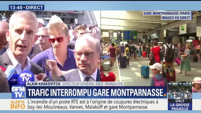 Montparnasse: “Les personnes qui peuvent reporter leur voyage, il faut qu’elles le reportent” (directeur général SNCF Transilien)