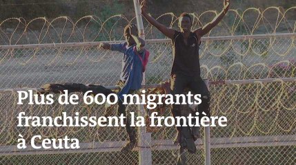 Immigration : 600 migrants franchissent la frontière de Ceuta