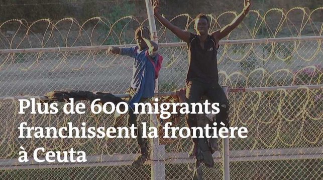 Immigration : 600 migrants franchissent la frontière de Ceuta