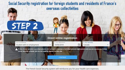 Social security registration for foreign students