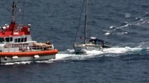 Bodrum açıklarında sürüklenen yelkenlideki 4 kişi kurtarıldı - MUĞLA