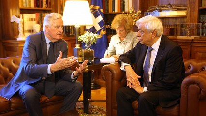 Μπαρνιέ στην Αθήνα: Μήνυμα αλληλεγγύης και ενημέρωση για το Brexit