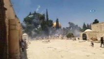 Mescid-i Aksa'da Gerginlik- İsrail, Göz Yaşartıcı Gaz ve Ses Bombaları ile Saldırdı