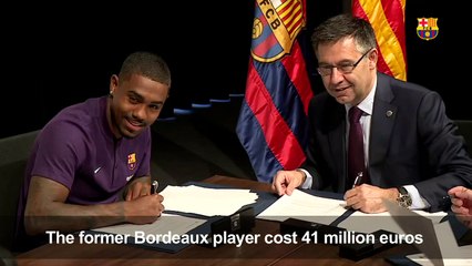 Football: Malcom signs contract with Barça