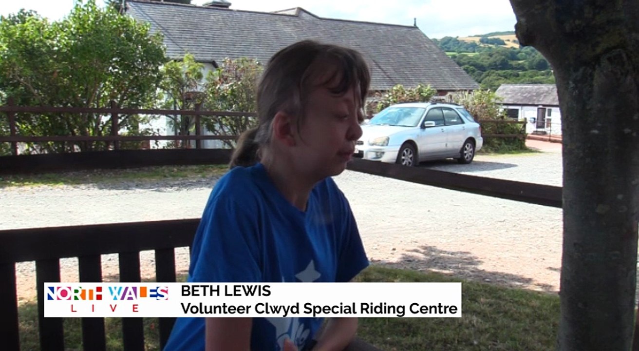 Inside the Clwyd Special Riding Centre