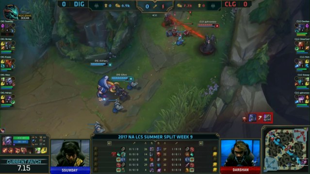 Team Dignitas vs. Counter Logic Gaming - Game 1 Highlights - NA LCS Summer 2017