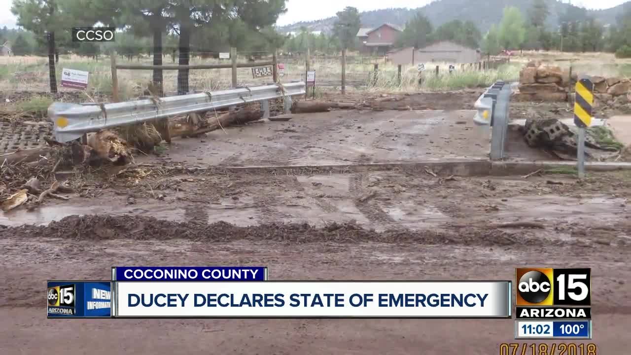 Gov. Ducey declares state of emergency after flooding