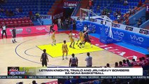 The Score: Letran Knights celebrates victory against JRU Heavy bombers in the NCAA Basketball