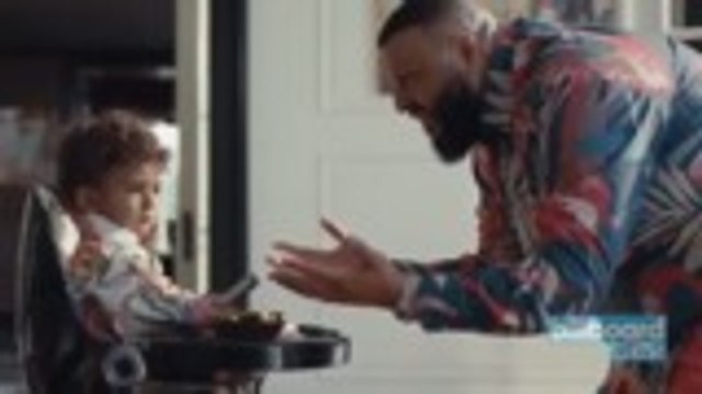 DJ Khaled Told Off by Son Asahd in Apple Music Ad | Billboard News