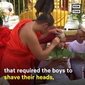 The Thai cave boys are honoring the diver who died while trying to rescue them by becoming novice monks