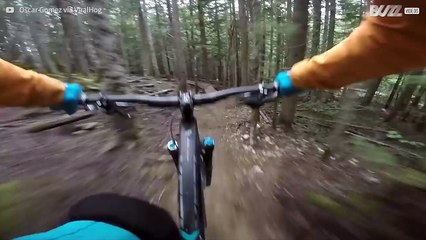 Ciclista tem encontro inesperado com urso!